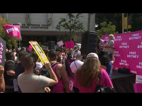 Britney Spears' fans gather outside LA court ahead of conservatorship decision