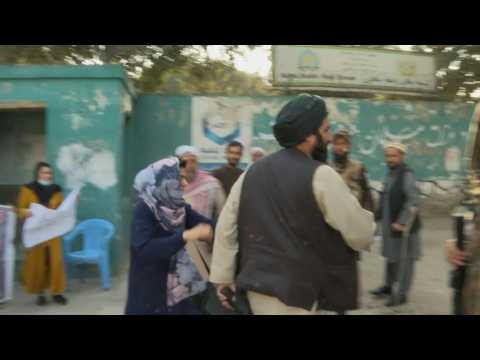 Taliban fire shots to disperse women's protest in Kabul