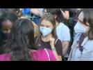 Greta Thunberg at youth climate strike in Milan