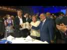 Germany's Merkel attends final rally ahead of elections for CDU party chief Armin Laschet