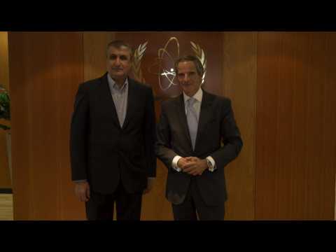 IAEA chief meets head of the Atomic Energy Organization of Iran