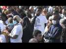 Dozens gather near Paris to pay tribute to stabbed teenager