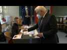 German president Steinmeier votes in Berlin