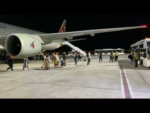 Passengers from second charter flight from Kabul arrive in Qatar