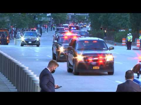 September 11: US President Joe Biden arrives at memorial in New York