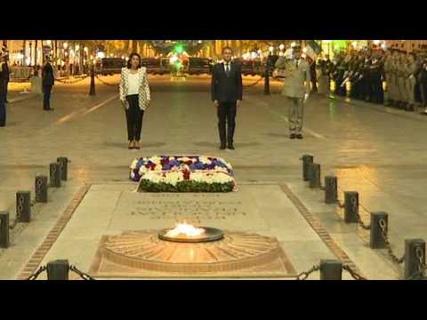 Macron rekindles flame of the Unknown Soldier with Georgian president