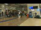 Migrants wait at Minsk airport before first Iraqi repatriation flight