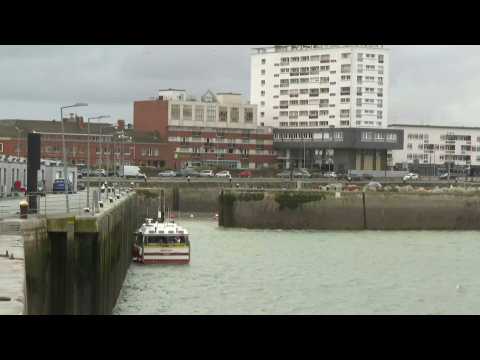 Channel migrant tragedy: Images of Calais port