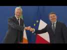 French Finance Minister Bruno Le Maire meets with Eurogroup president