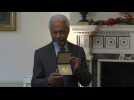 Nobel literature winner Abdulrazak Gurnah receives medal in London