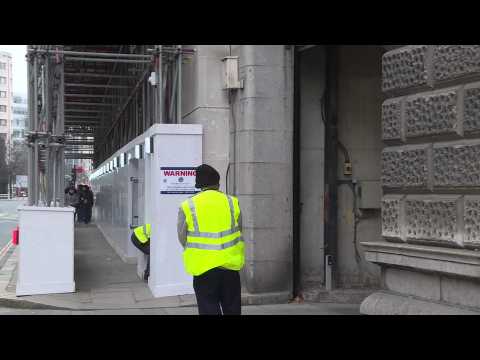 Prisoner transport van leaves the Old Bailey after suspect in UK MP murder pleads not guilty
