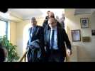 Eric Zemmour, far-right French presidential candidate, leaves Armenian Catholic centre in Yerevan