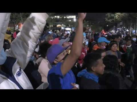 Migrants protest in Mexico City after deadly truck crash