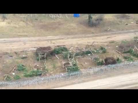 Polish police publish images of cleared border area
