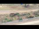 Polish police publish images of cleared border area