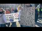 Far-right Freedom Party holds rally against coronavirus lockdown, mandatory jabs