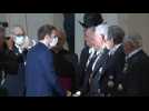 French President Macron arrives at the Vatican to meet Pope Francis