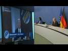 Olaf Scholz takes part in virtual democracy summit organised by Joe Biden