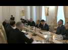 Russian FM Sergei Lavrov meets with his Lebanese counterpart in Moscow