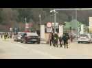 Ukrainian refugees enter Poland after fleeing Russian invasion