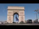 EU flag under Paris' Arc de triomphe for summit