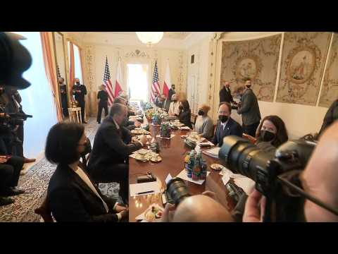 US Vice President Kamala Harris meets with Polish President Duda in Warsaw