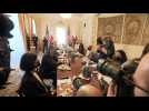 US Vice President Kamala Harris meets with Polish President Duda in Warsaw