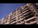 Residential building in western Kyiv damaged after strike