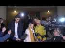 Russian TV protester Ovsyannikova leaves court after hearing