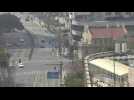Reduced traffic in Shanghai under Covid restrictions