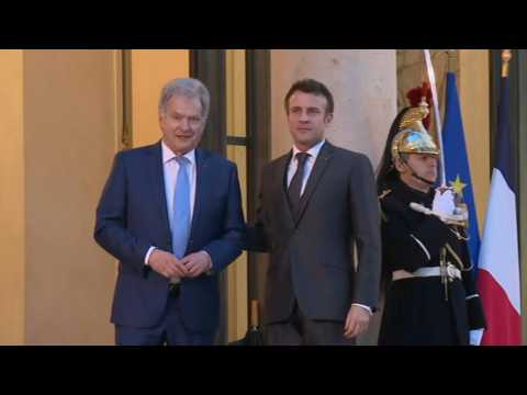 France's Macron meets with Finnish President Sauli Niinisto
