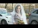 Stella Moris arrives at jail for marriage to Julian Assange