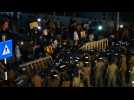 Tussle between protesters, police near Sri Lanka PM's home