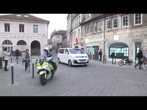 Chilean suspected of murdering Japanese girlfriend arrives at French court