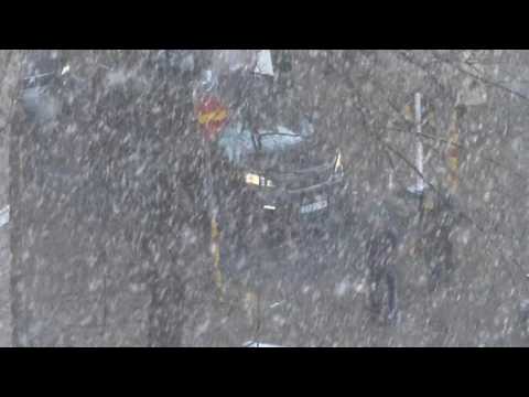 Thick snow falls in Stockholm as temperature drop expected in some European countries