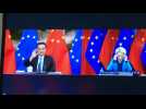 EU top leaders meet Chinese Prime Minister,during EU-China Summit via video conference