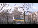 Images of the Russian Embassy in Berlin as Germany expels Russian diplomats