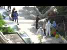 Shanghai residents take Covid tests under lockdown