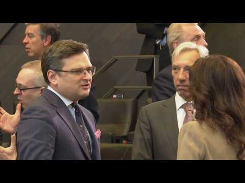 Top of the meeting of NATO Ministers of Foreign Affairs in Brussels