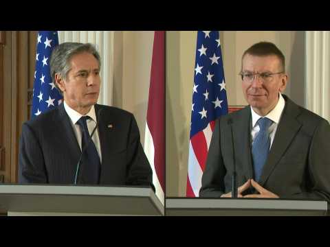 US Secretary Blinken holds joint press conference with Latvian FM in Riga