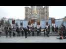 Kyiv Classic Orchestra performs concert on Maidan Square