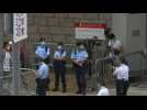 Images outside court as Hong Kong's first 'national security' trial to begin