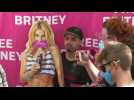 Britney Spears fans protest conservatorship outside LA courthouse