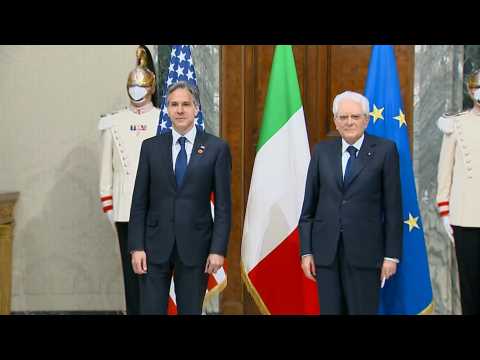 US Secretary of State Antony Blinken meets Italian president in Rome