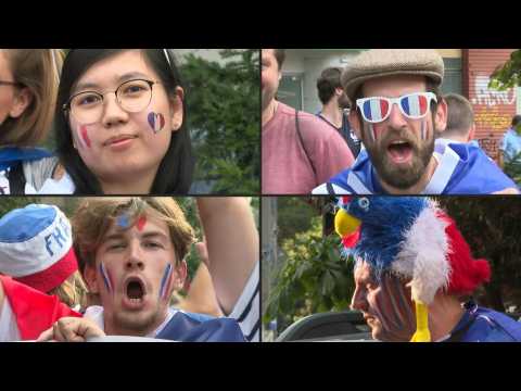 'Come on France!': Excited fans gather in Bucharest ahead of match