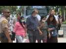 Families of Florida building collapse victims arrive to meet Biden