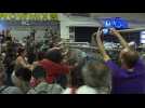 Clashes during a protest against Turkey's exit of treaty combatting violence against women