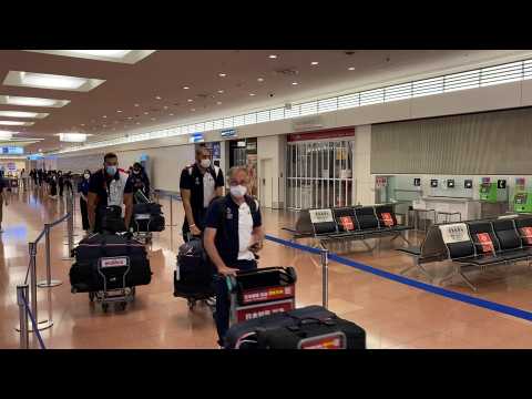 Tokyo 2020: French Basketball player Nicolas Batum and his fellow Olympians land in Japan