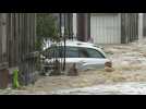 Belgian city flooded after heavy rains