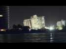Rest of collapsed Florida apartment block demolished ahead of tropical storm